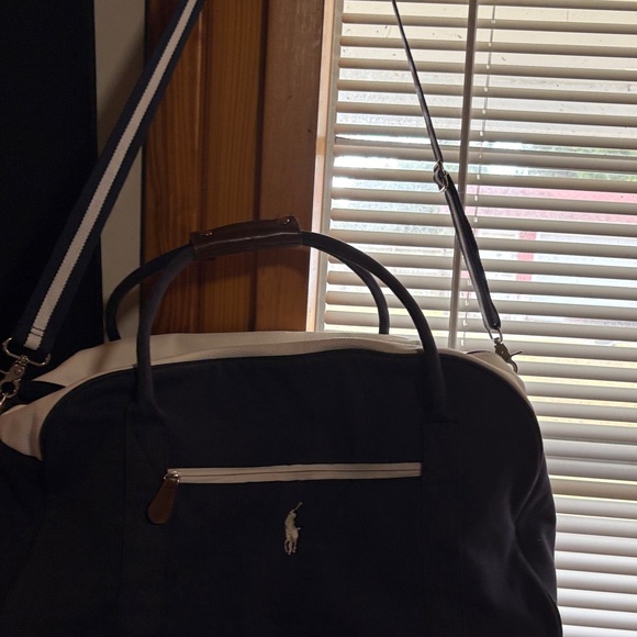 Polo by Ralph Lauren Black and White Duffel Bag - Picture 1 of 8